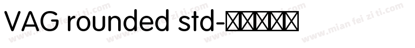 VAG rounded std字体转换